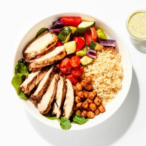 Grilled Chicken Bulgur Bowl - Dinner for the Week